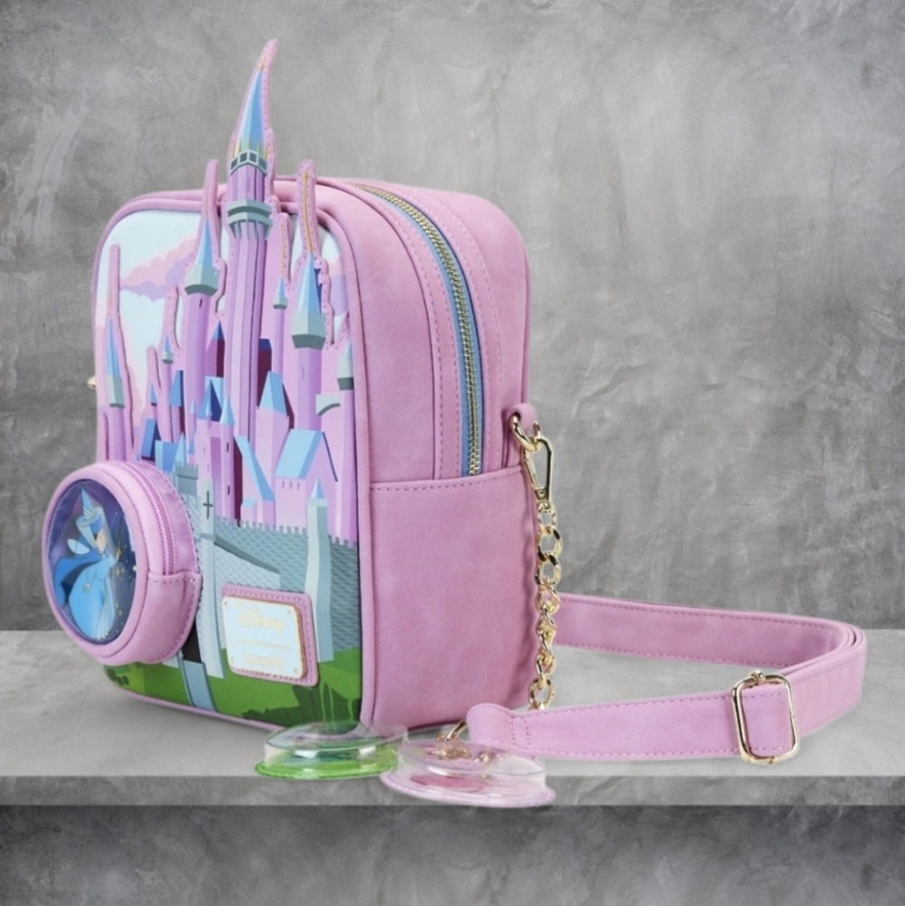 Loungefly Sleeping Beauty Stained Glass Crossbody & Wallet Set - Picture 2 of 8
